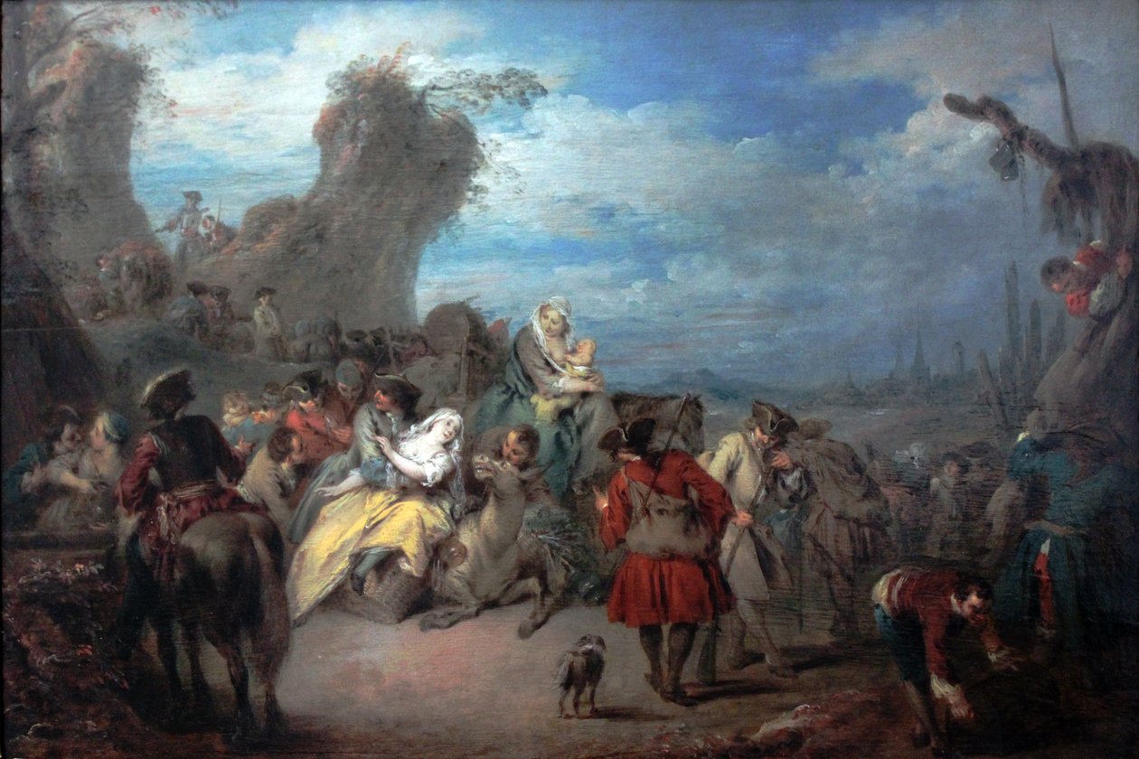Truppvila (krig) av Jean Baptiste Pater