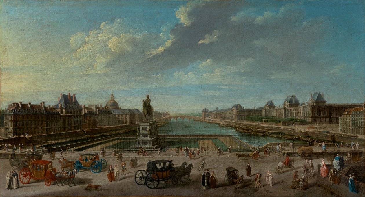 A View of Paris from the Pont Neuf av Jean Baptiste Raguenet