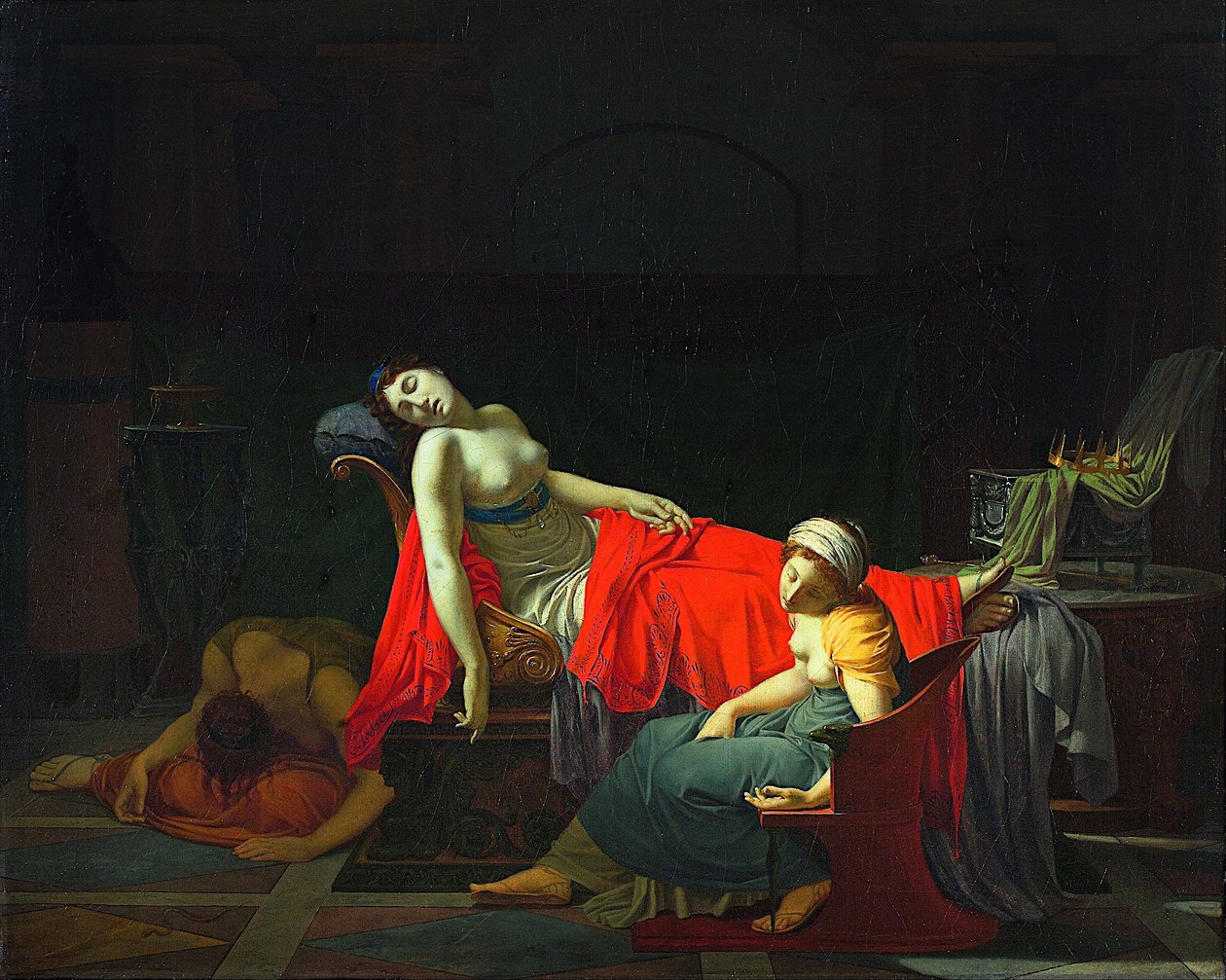 Cleopatras död av Jean Baptiste Regnault