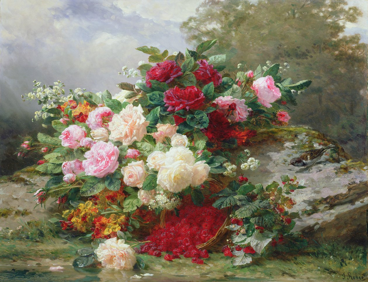 Höstblommor av Jean Baptiste Robie