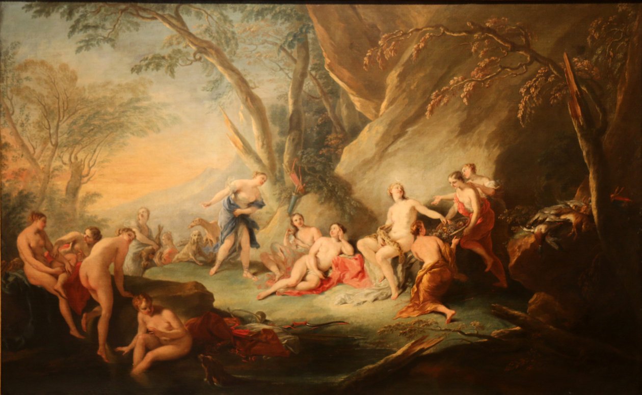 Dianes bad. av Jean Baptiste van Loo