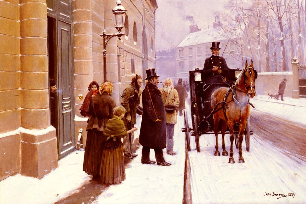  La Sortie du Bourgeoisn av Jean Beraud