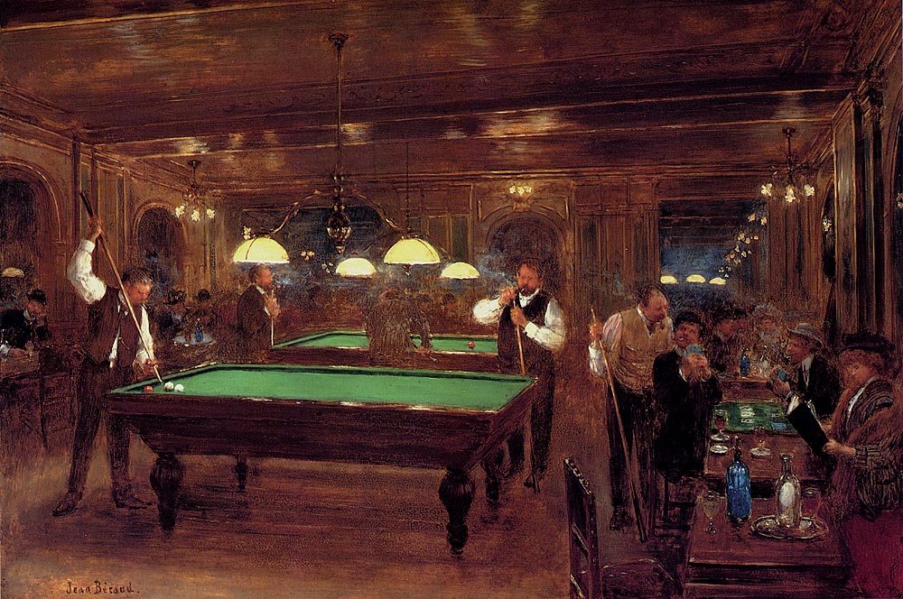 Le Billard av Jean Beraud
