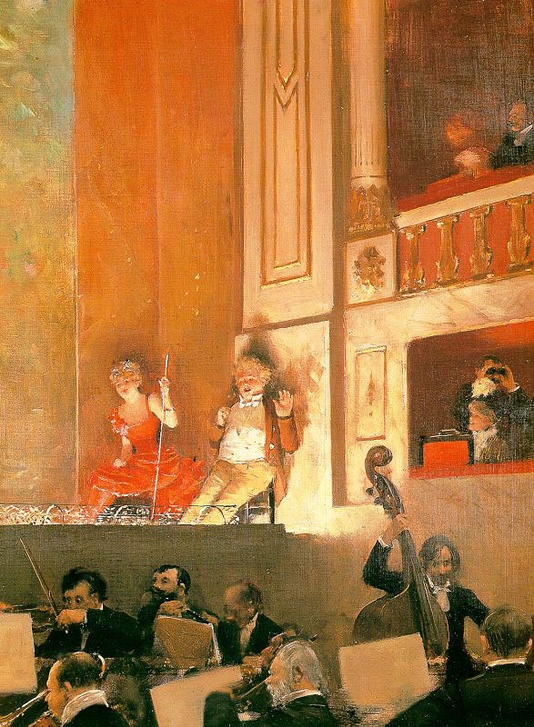 Representation at the Theatre des Varietes av Jean Beraud