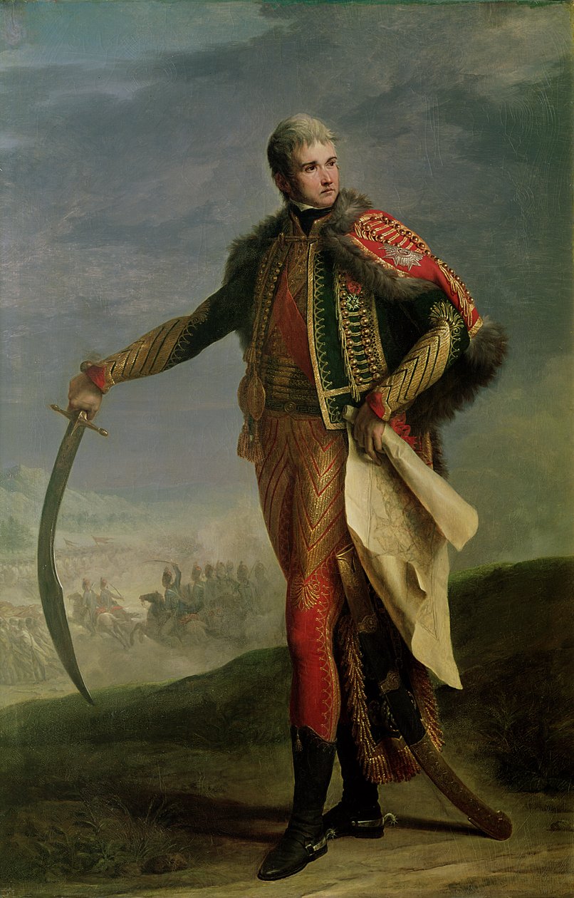 Porträtt av Jean Lannes (1769-1809) hertig av Montebello, 1805-10 av Jean Charles Nicaise Perrin