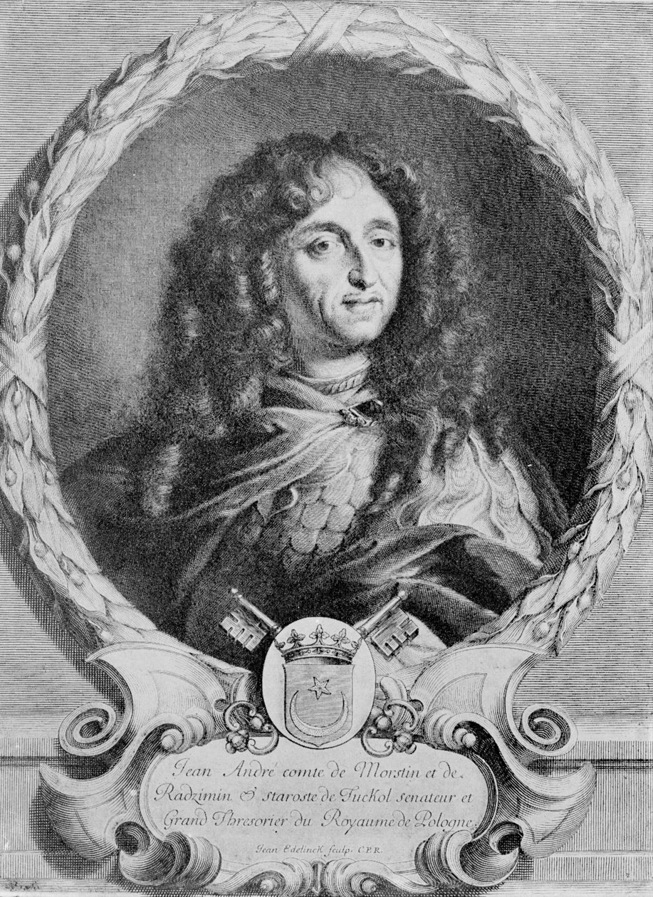 Porträtt av Jan Andrzej Morsztyn (1620-93) av Jean Edelinck