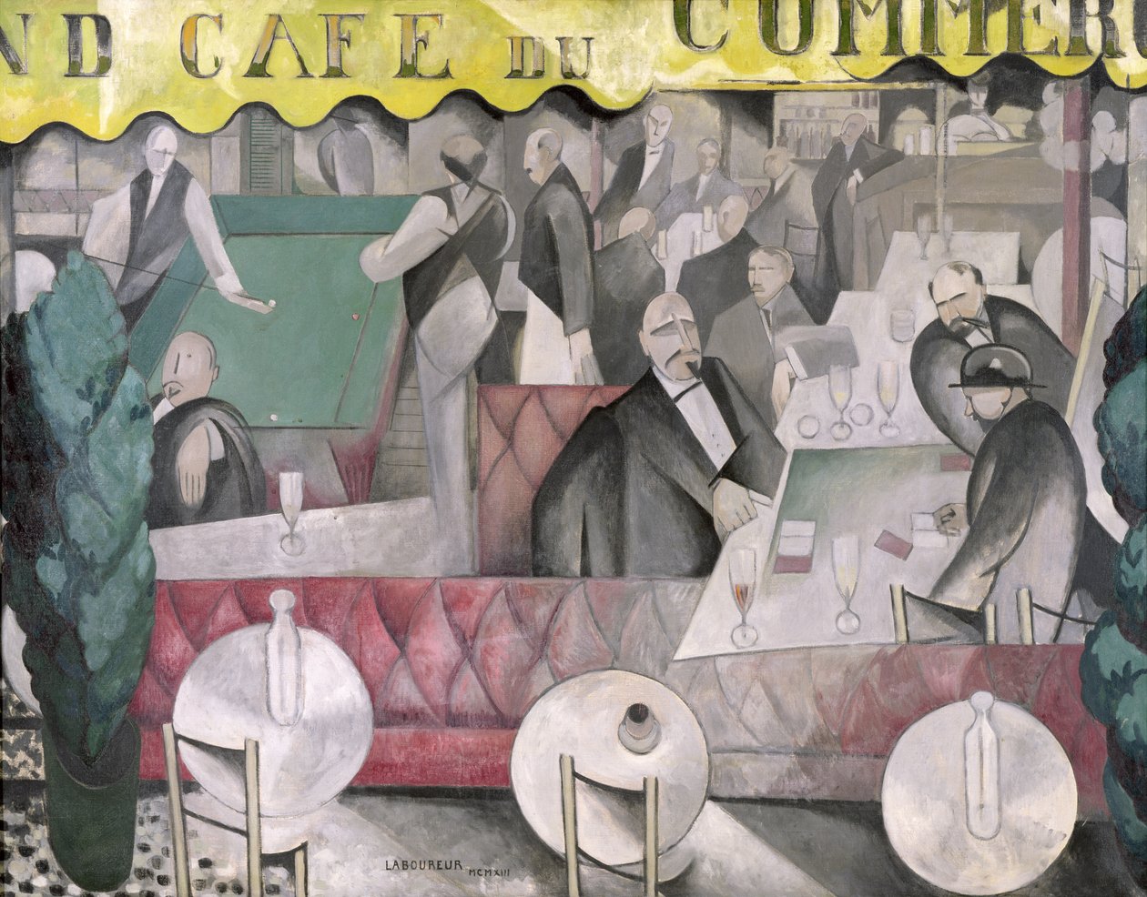 Café du Commerce av Jean Emile Laboureur