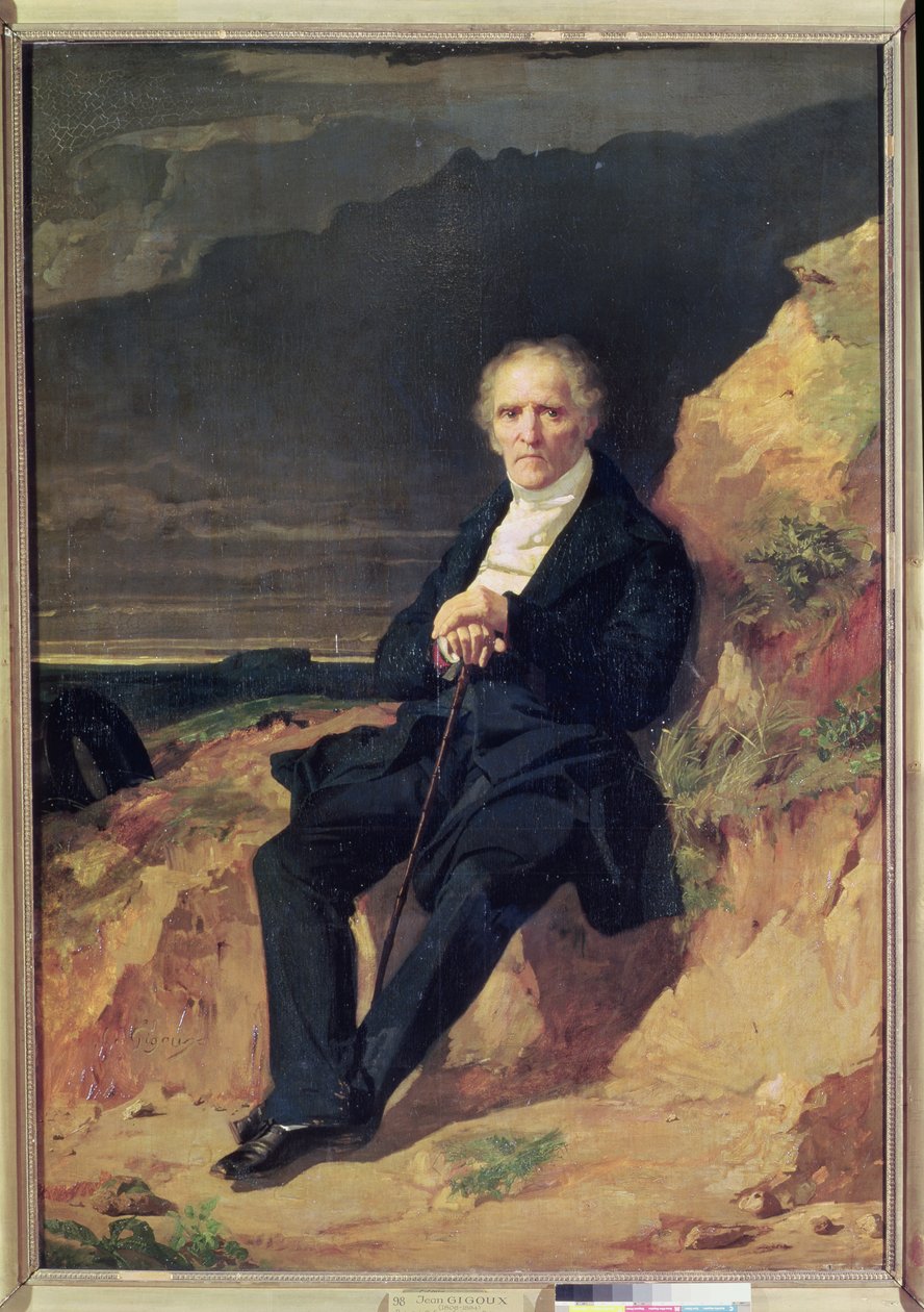 Porträtt av Charles Fourier (1772-1837) av Jean Francois Gigoux