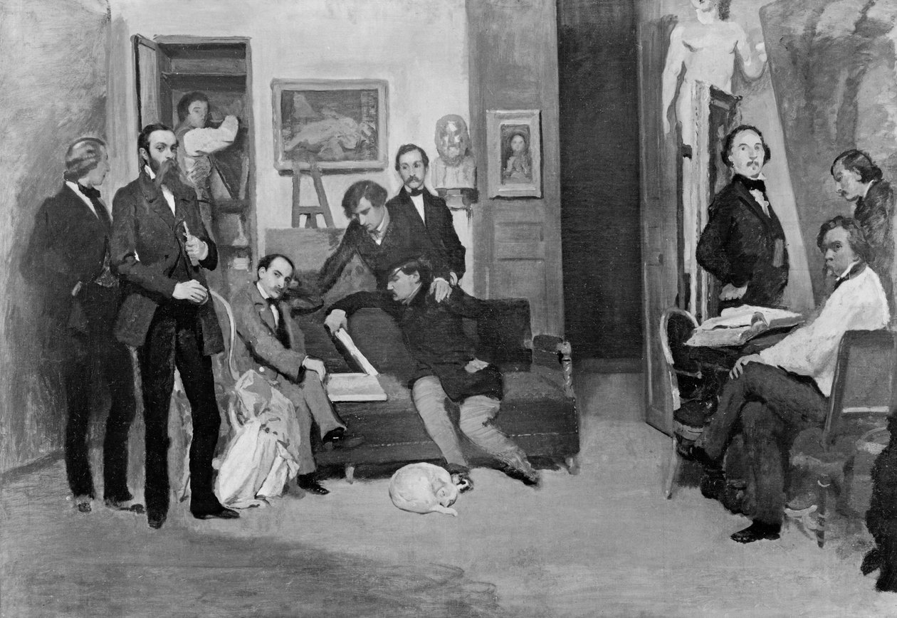 Målarens studio av Jean Francois Gigoux