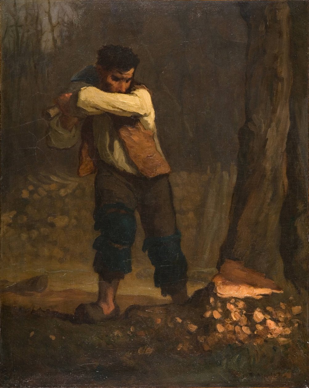 Bûcheron  av Jean Francois Millet