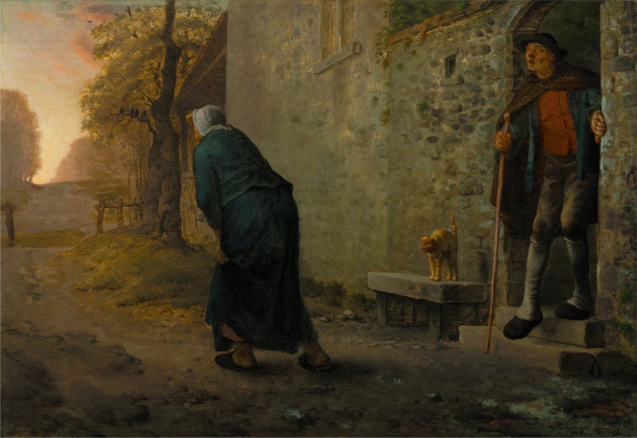 Dattente  av Jean Francois Millet