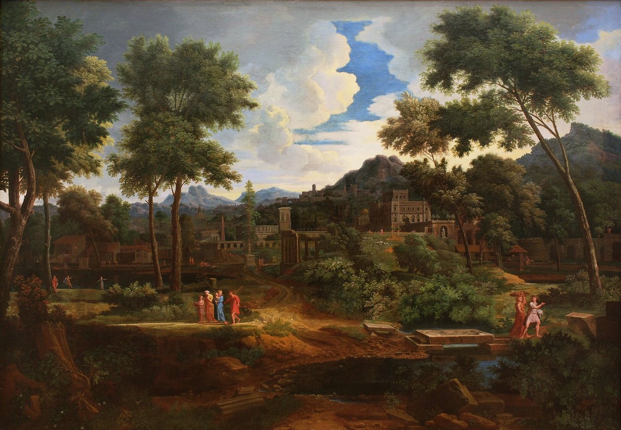 Klassische Landschaft av Jean Francois Millet