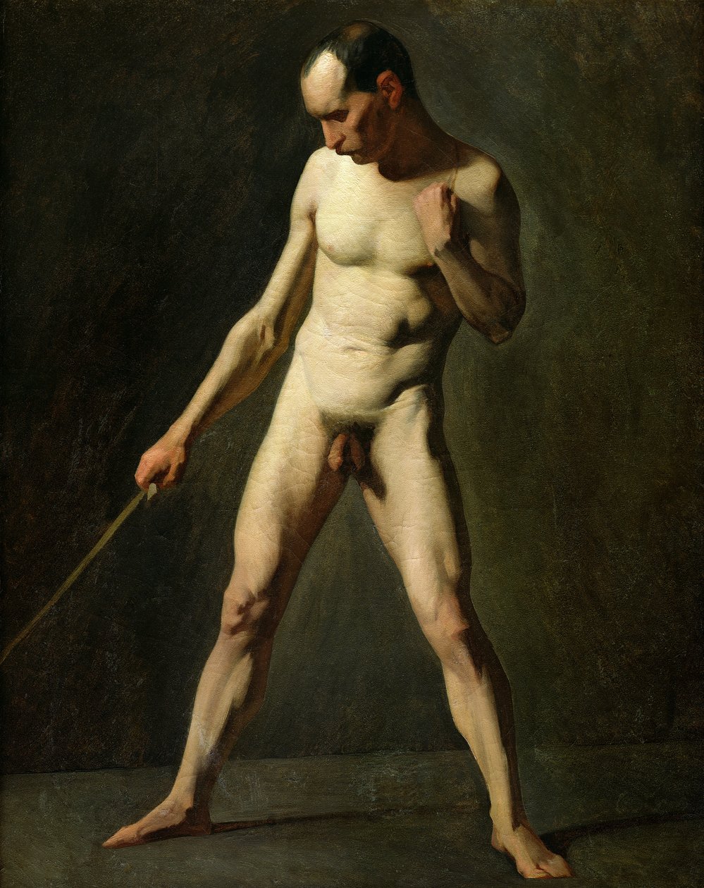 Nakenstudie av Jean Francois Millet
