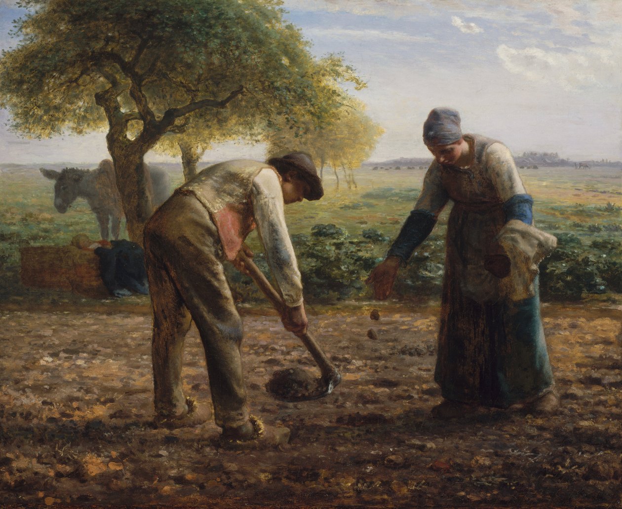 Planteringsmaskiner för potatis av Jean Francois Millet