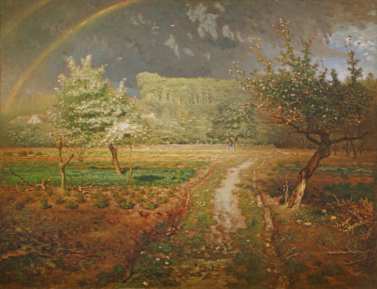 Våren på Barbizon, 1868-73 av Jean Francois Millet