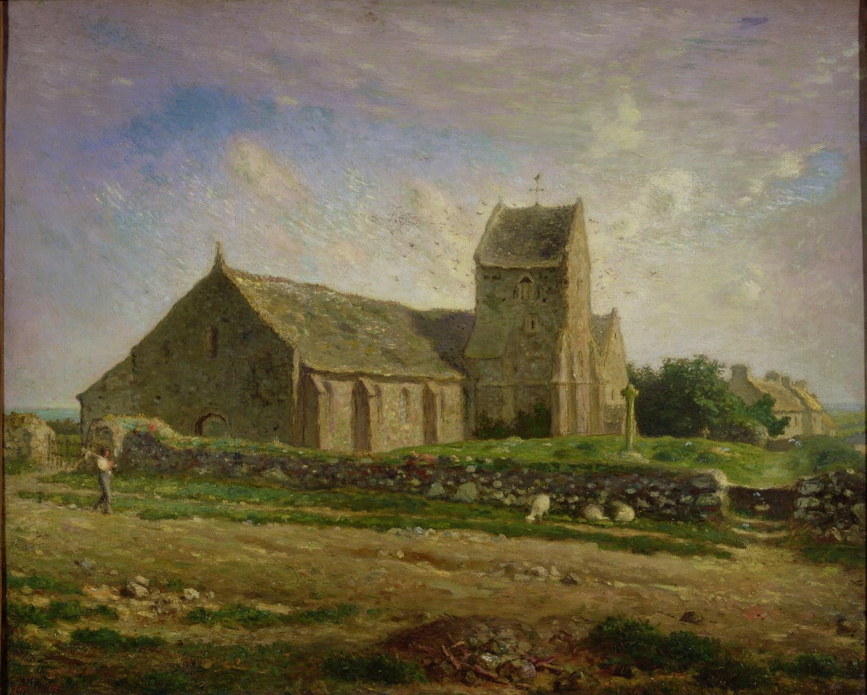 Kyrkan i Greville, ca 1871-74 av Jean Francois Millet