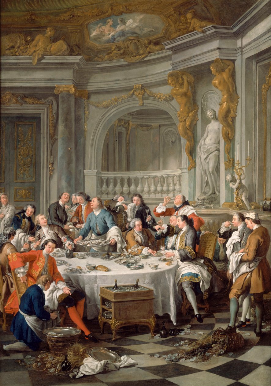 Ostron lunch av Jean François de Troy