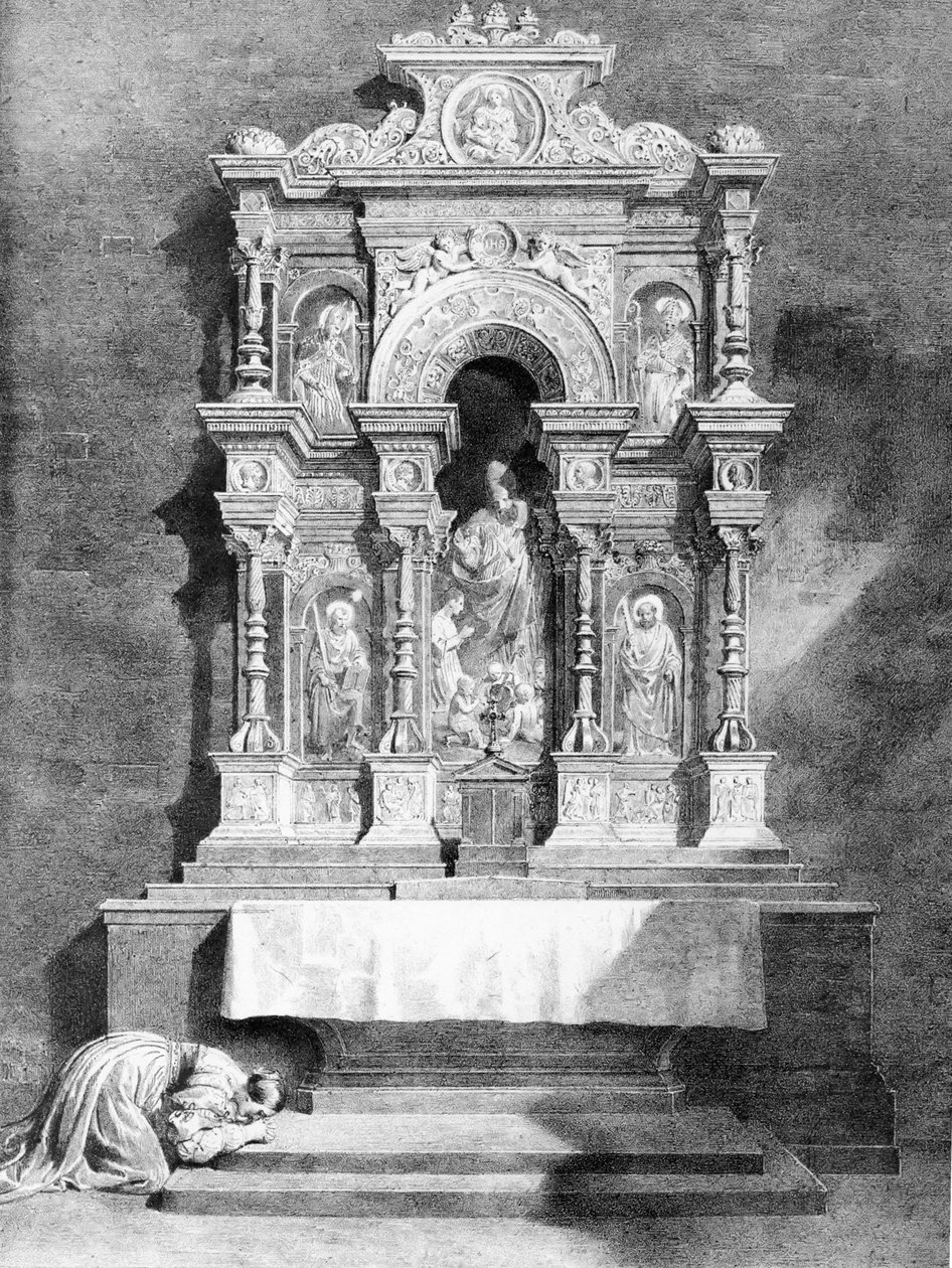Autel dOlbein  av Jean Honore Fragonard