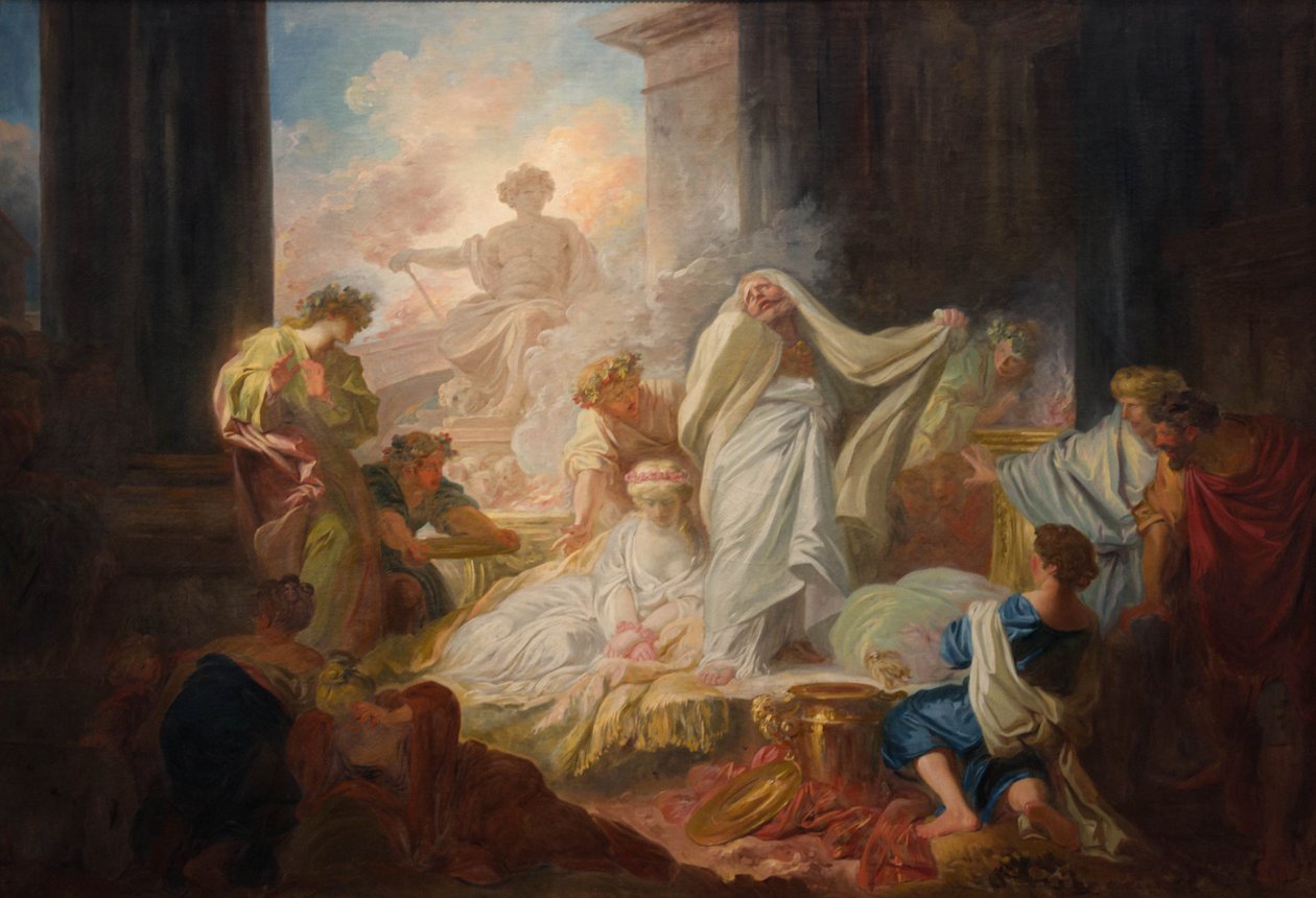 Corésus et Callirrhoé av Jean Honore Fragonard