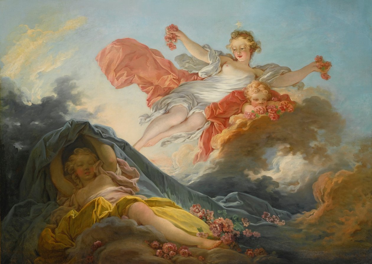 The Goddess Aurora triumphing over Night av Jean Honore Fragonard