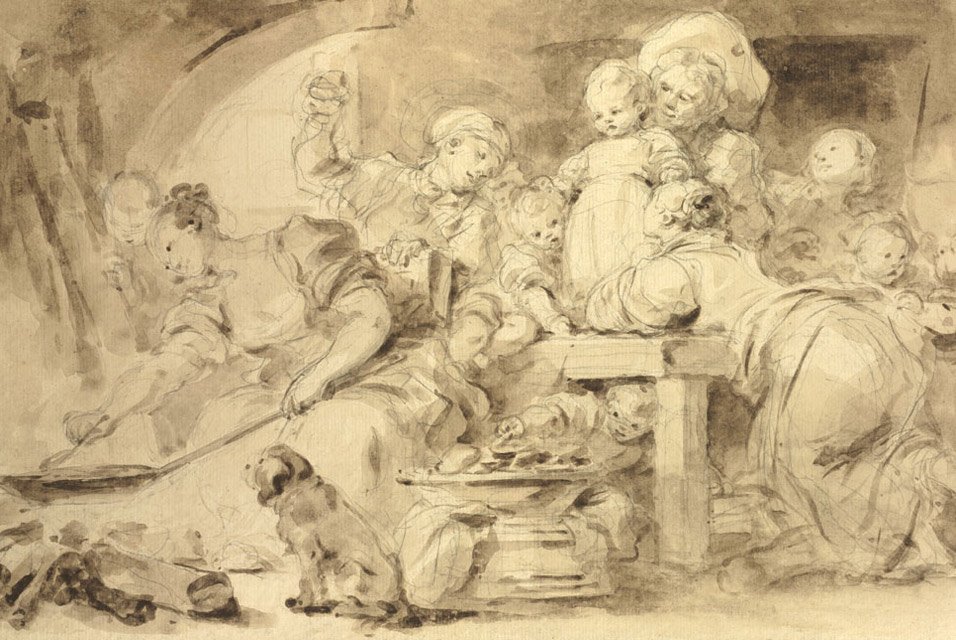 The Pancake Maker av Jean Honore Fragonard