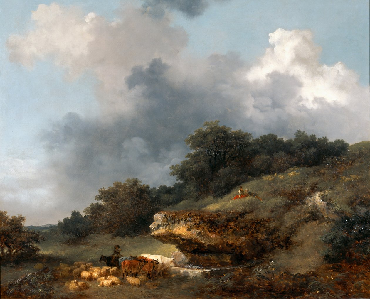 The trough av Jean Honore Fragonard