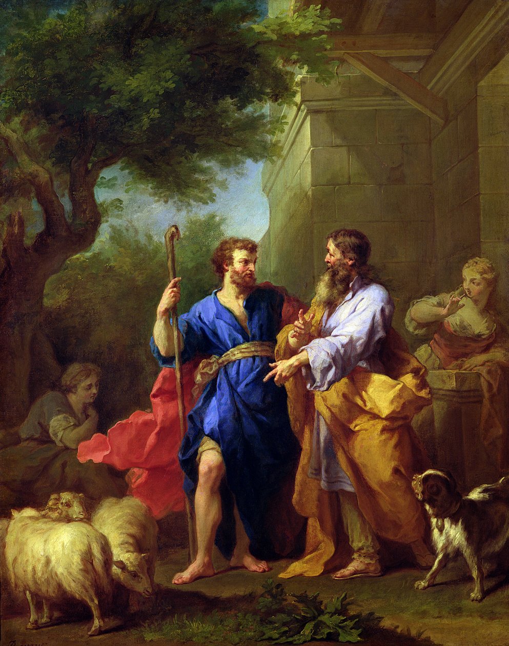 Jacob og Laban, før 1737 swed av Jean Bernard Restout