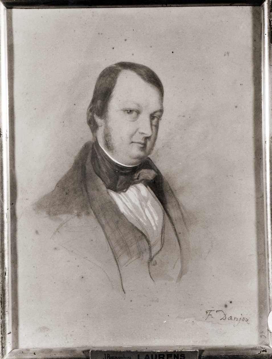 Porträtt av Frederic Chopin (1810-49) av Jean Joseph Bonaventure Laurens