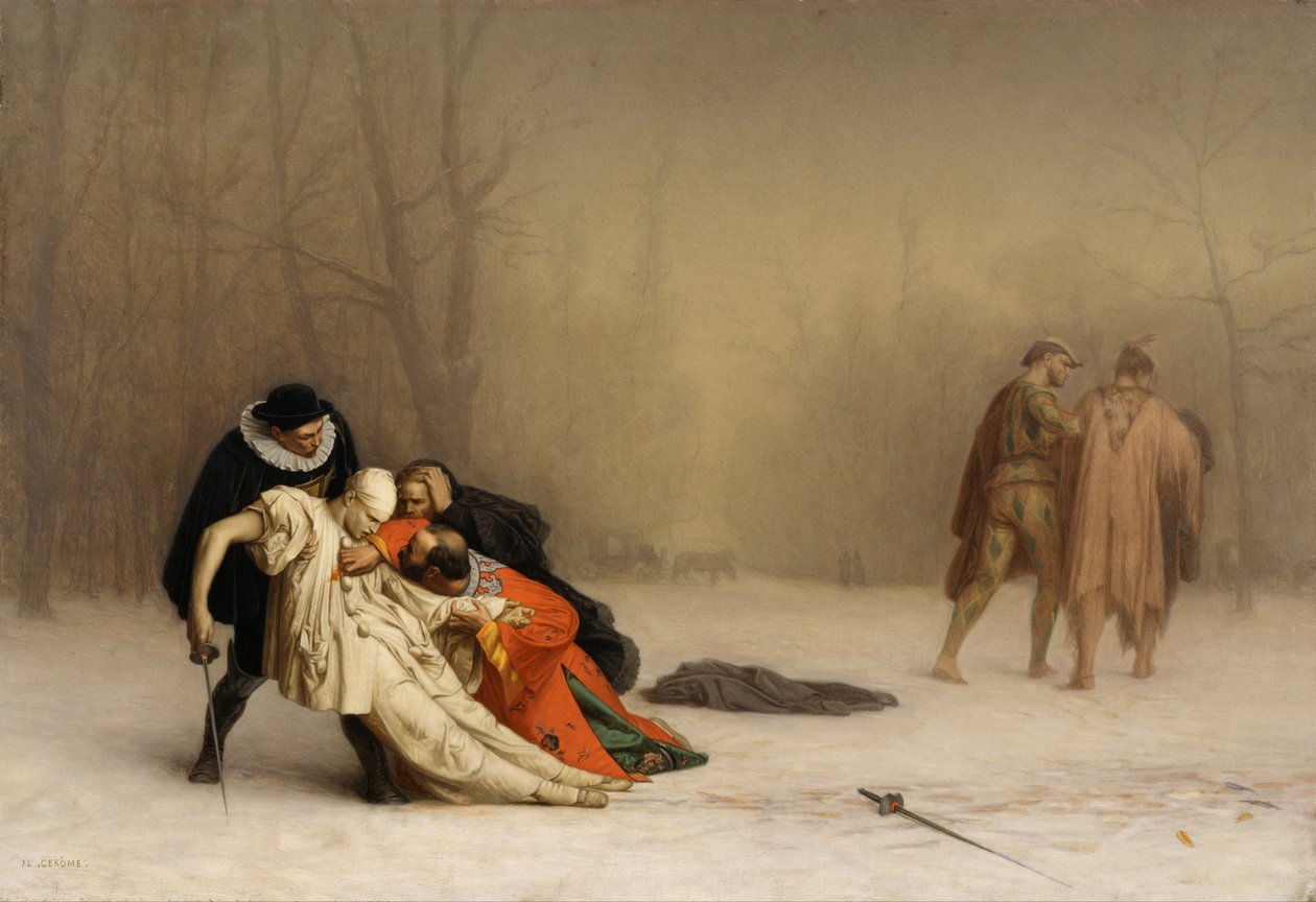 Duellen efter maskeraden av Jean Leon Gerome