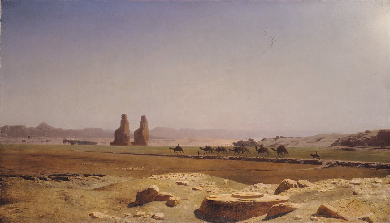 Thebeslätten i övre Egypten, 1857 av Jean Leon Gerome