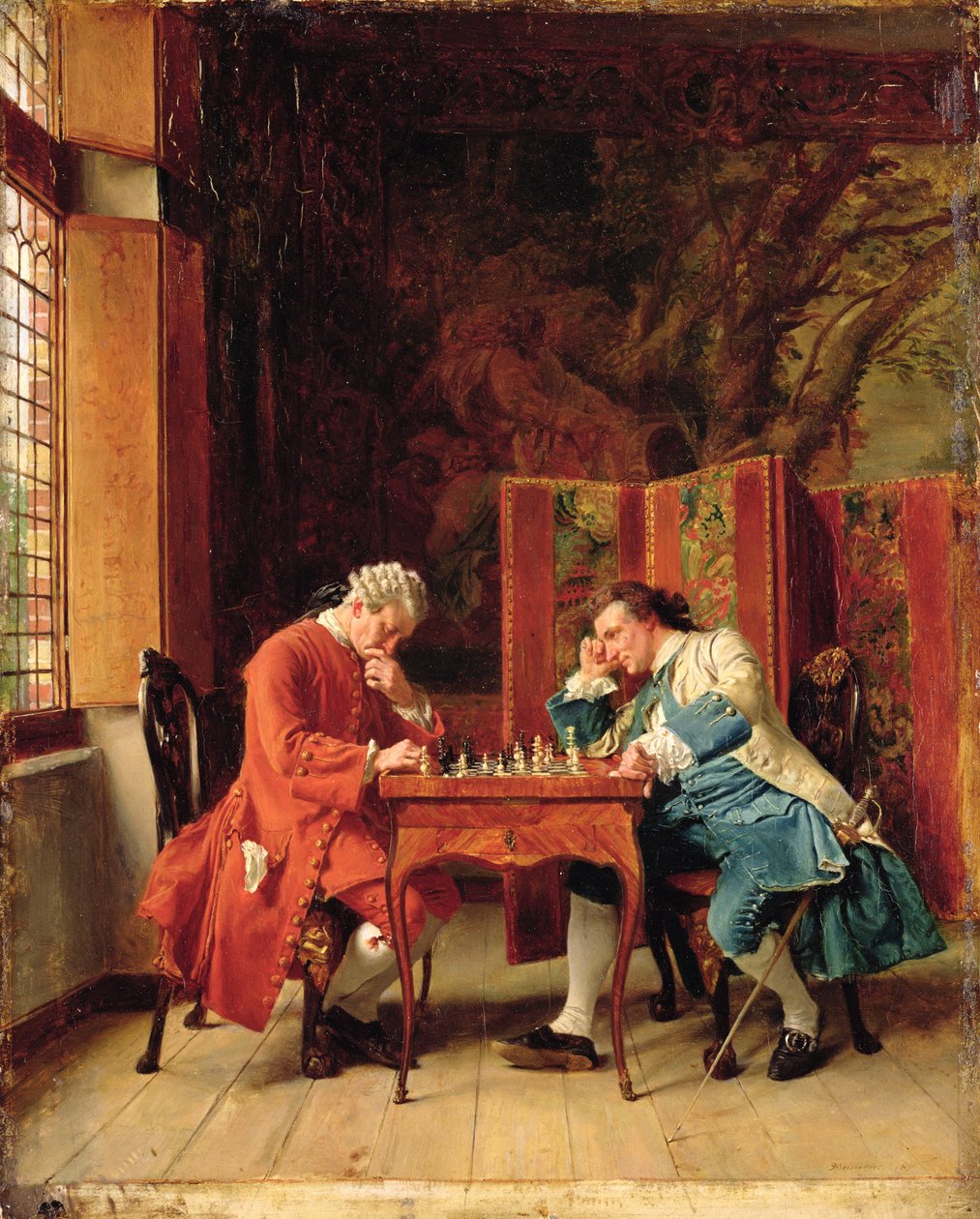 Schackspelarna, 1856 av Jean Louis Ernest Meissonier