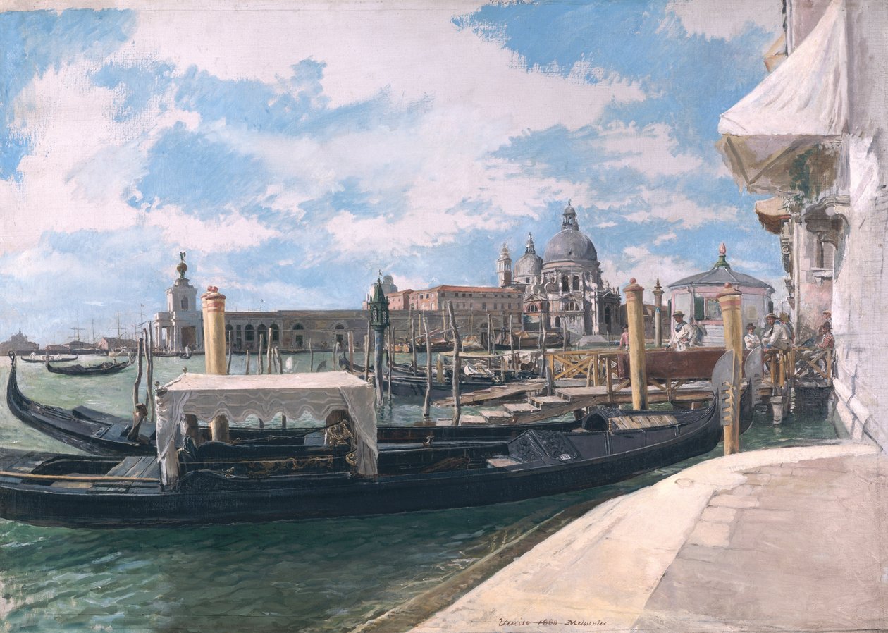 Canal Grande, Venedig, 1888 av Jean Louis Ernest Meissonier