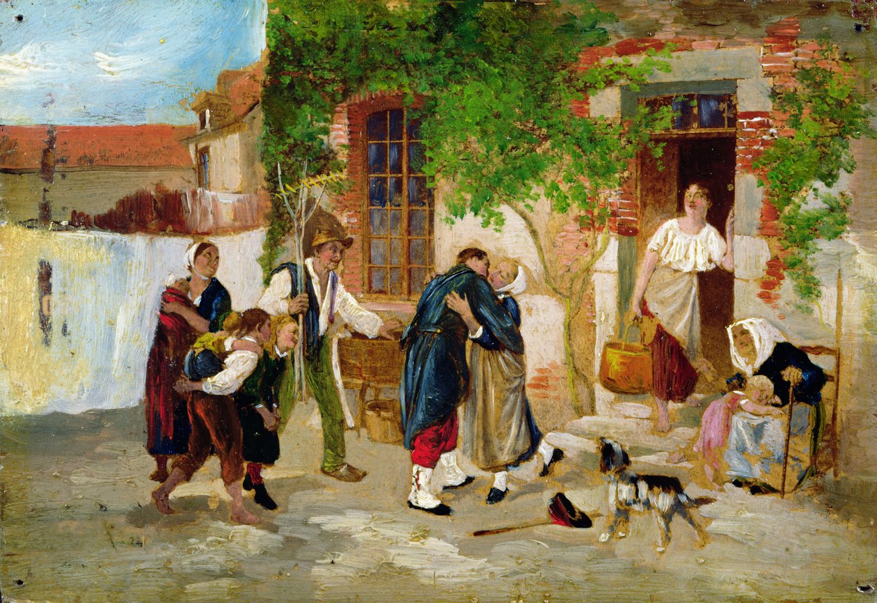 Soldatens tilbagevenden, 1873 swed av Jean Louis Ernest Meissonier