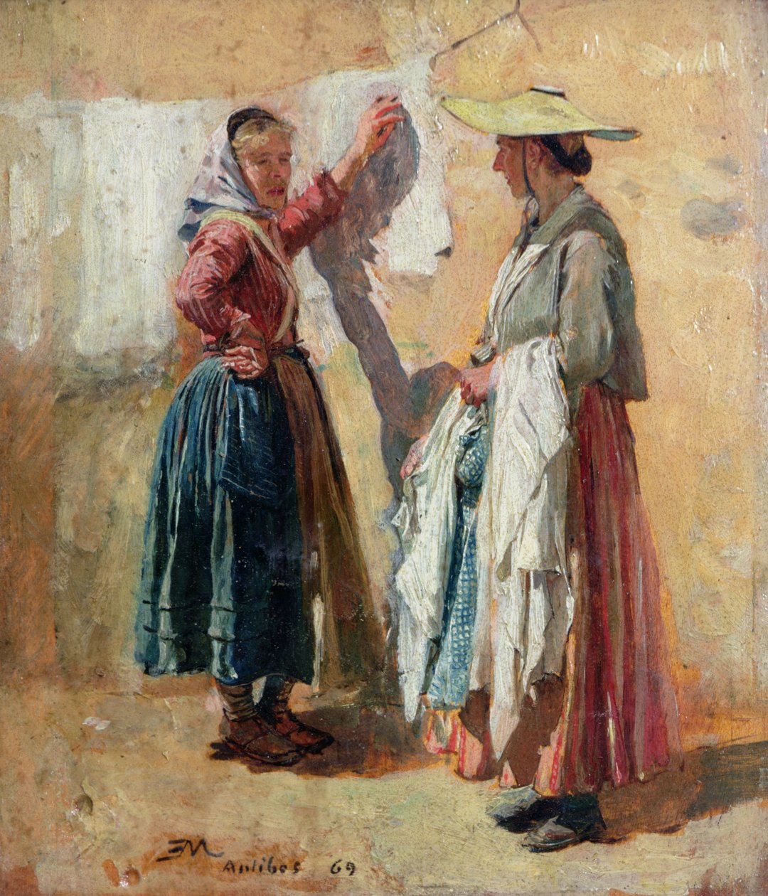 Tvättkvinnor i Antibes, 1869 av Jean Louis Ernest Meissonier