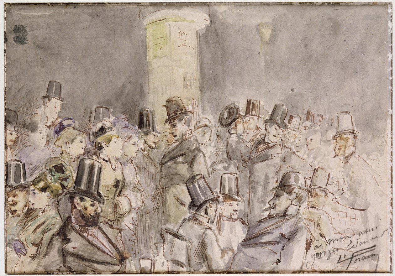 En parisisk boulevard, 1880 av Jean Louis Forain