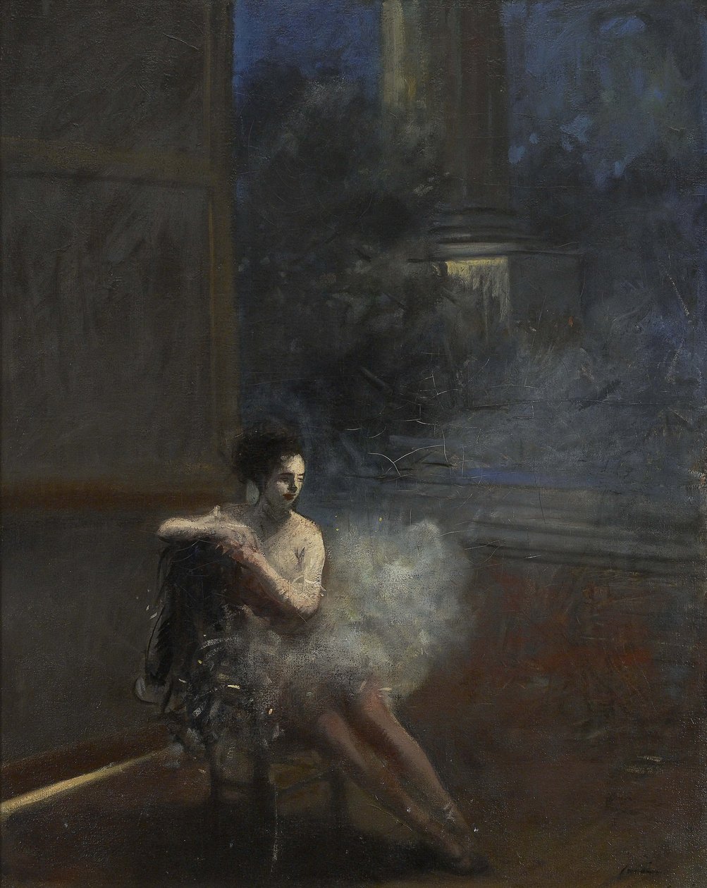 Sittande dansare av Jean Louis Forain