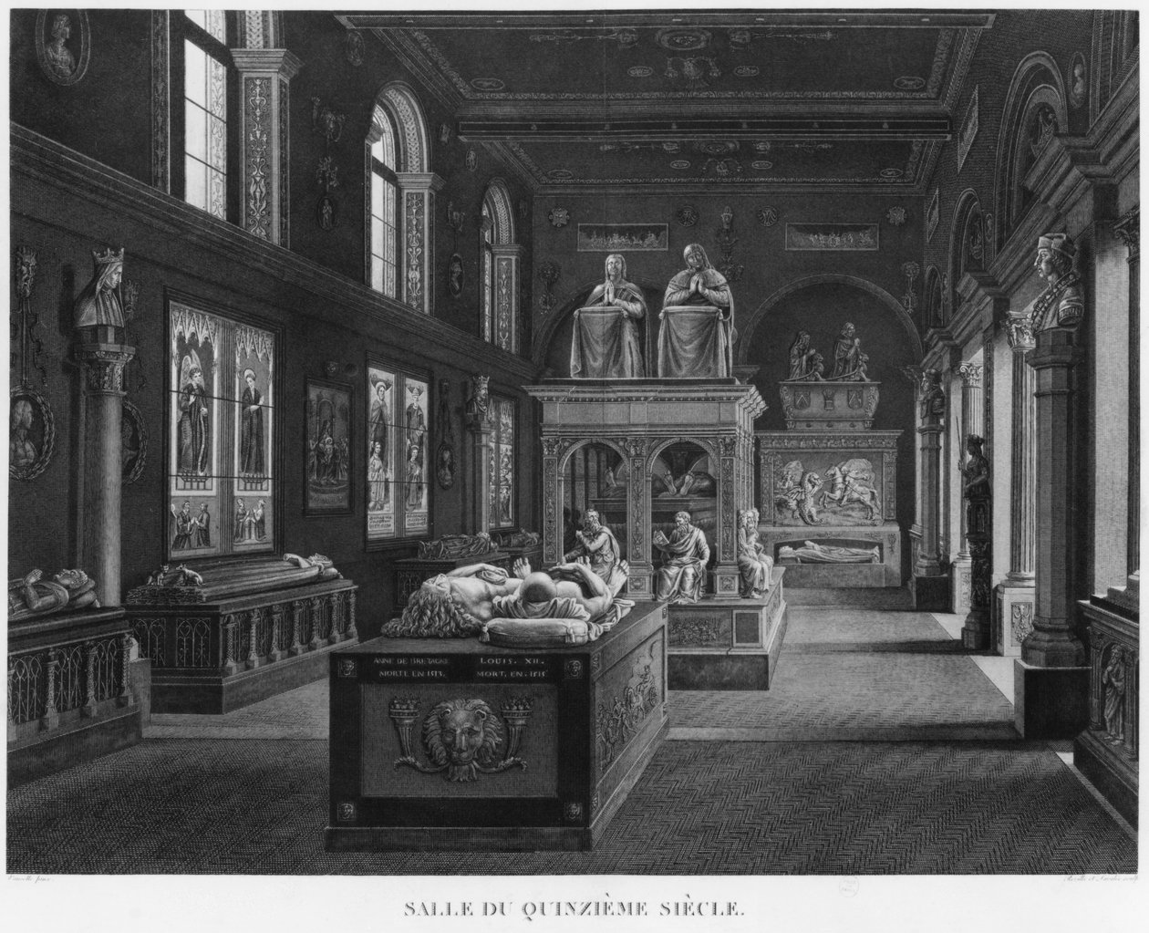 1400-talsrummet, Musee des Monuments Francais, Paris, illustration från 