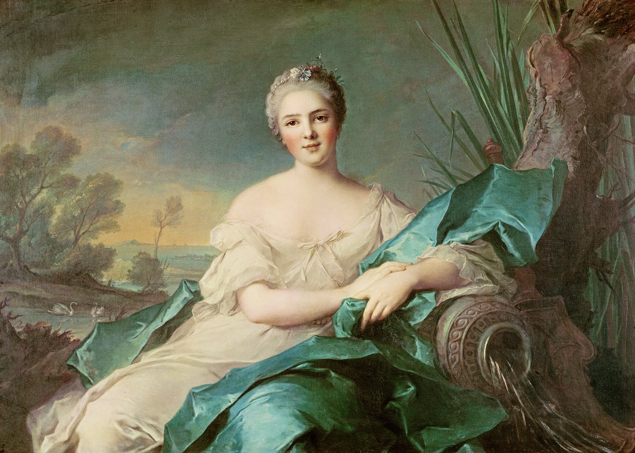 Victoire de France som elementet vatten, 1750-1 av Jean Marc Nattier