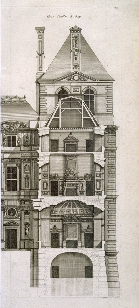 Kungens paviljong i Louvren, ur "L