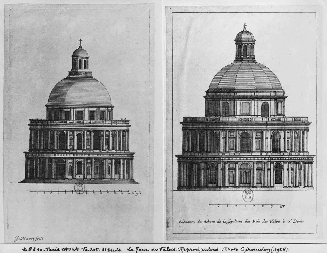 Basilica Saint-Denis, Valois Tower, ca 1655 (se även 414689, 414690) av Jean Marot