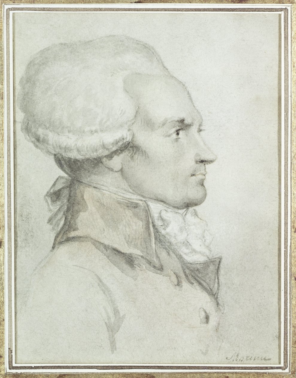 Porträtt av Maximilien de Robespierre (1758-94) av Jean Michel the Younger Moreau
