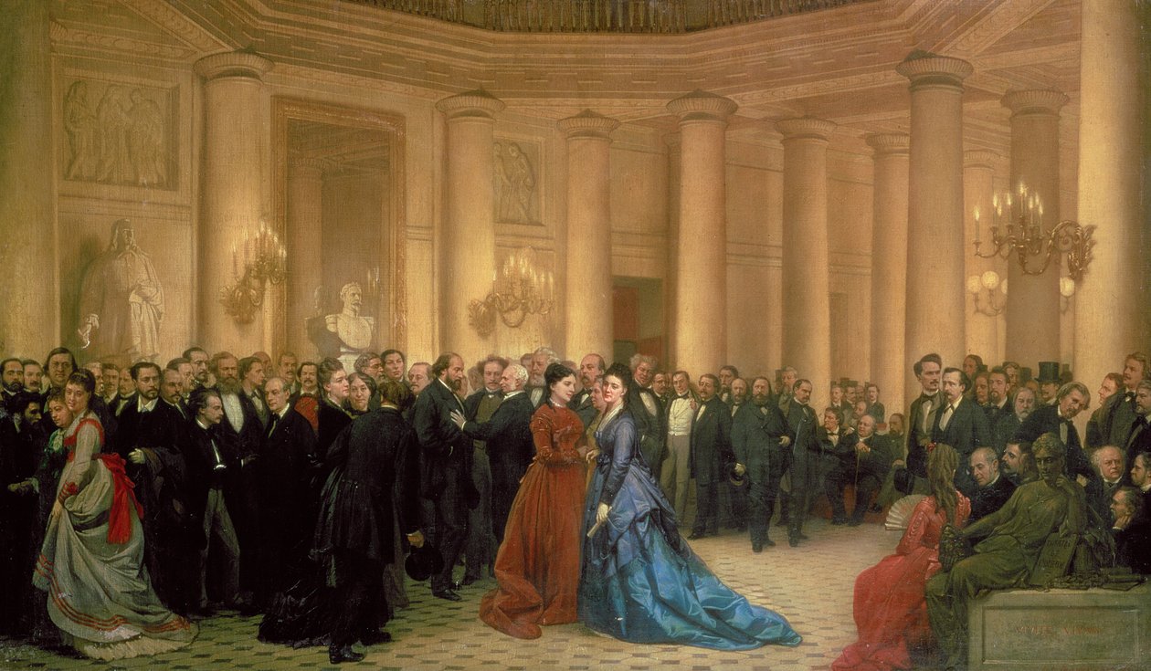 Odeon-teatern, Paris, 1869 av Jean Raymond Hippolyte Lazerges