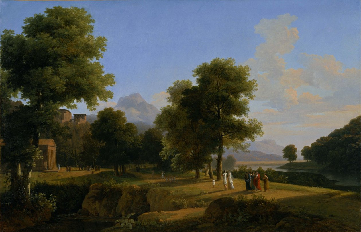 Landskap, Greklands plats av Jean Victor Bertin
