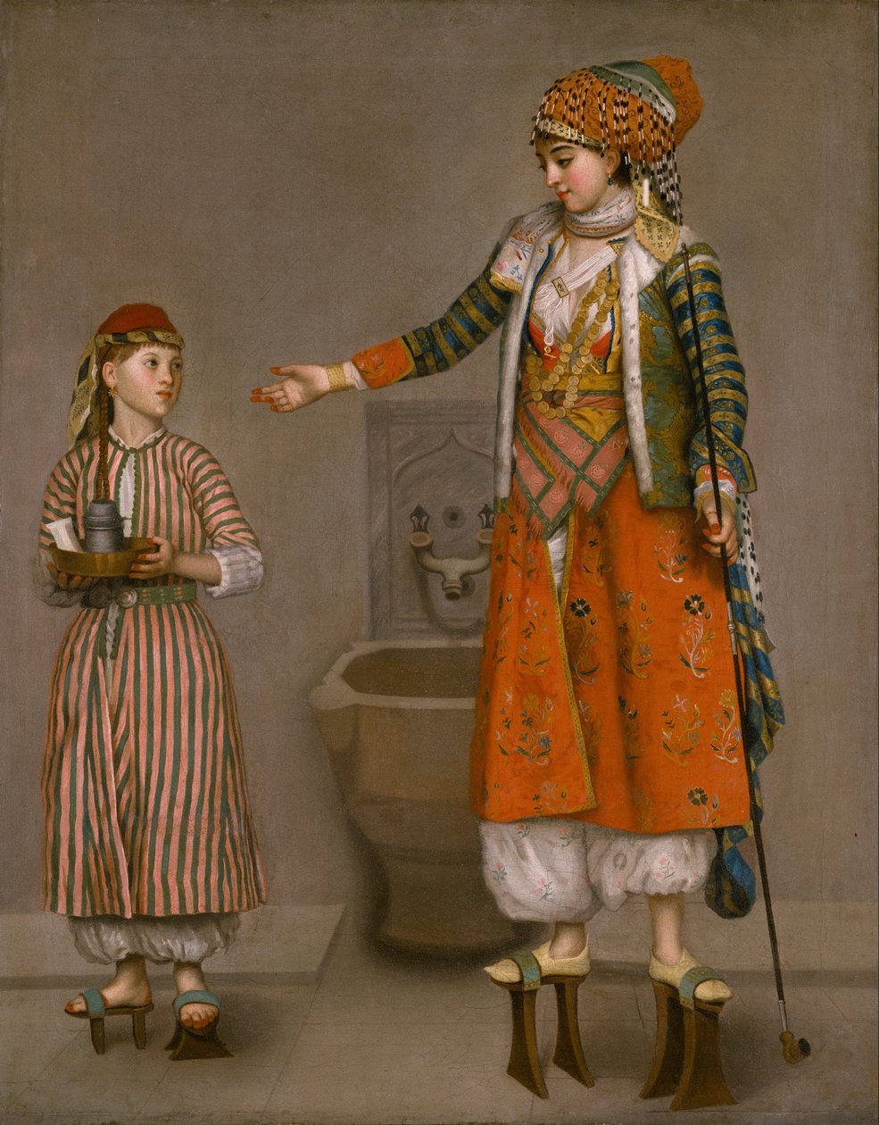 En frankisk kvinna och hennes tjänare av Jean Étienne Liotard