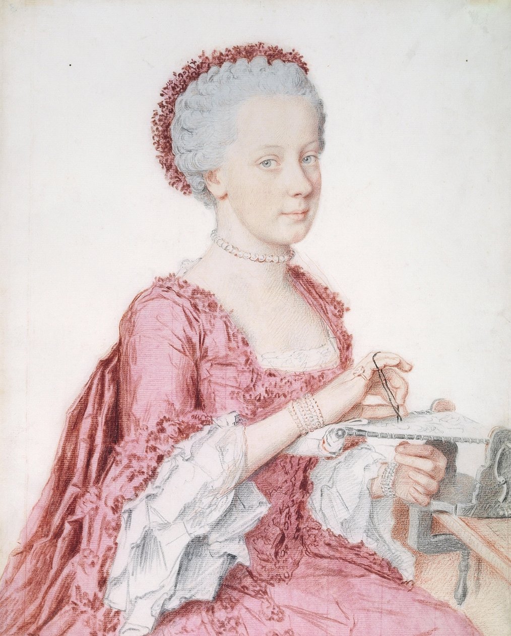 Portrait of Archduchess Maria Amalia of Austria  av Jean Étienne Liotard