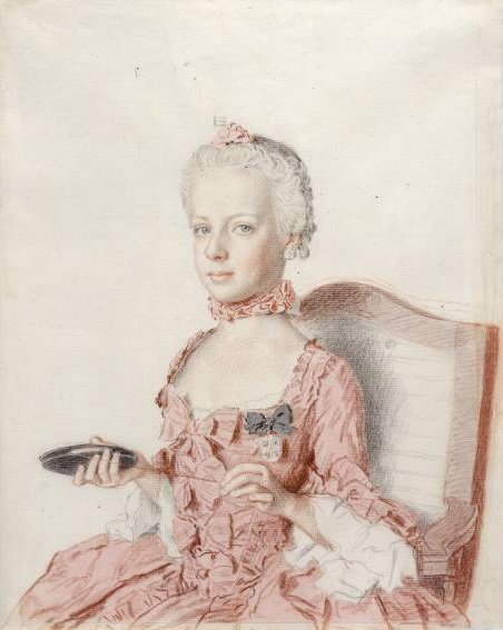 Portrait of Archduchess Maria Antonia of Austria  av Jean Étienne Liotard