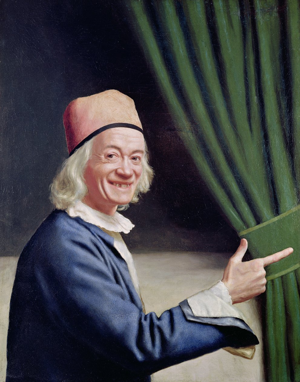 Selvportræt Smilende, ca. 1770-73 swed av Jean Étienne Liotard