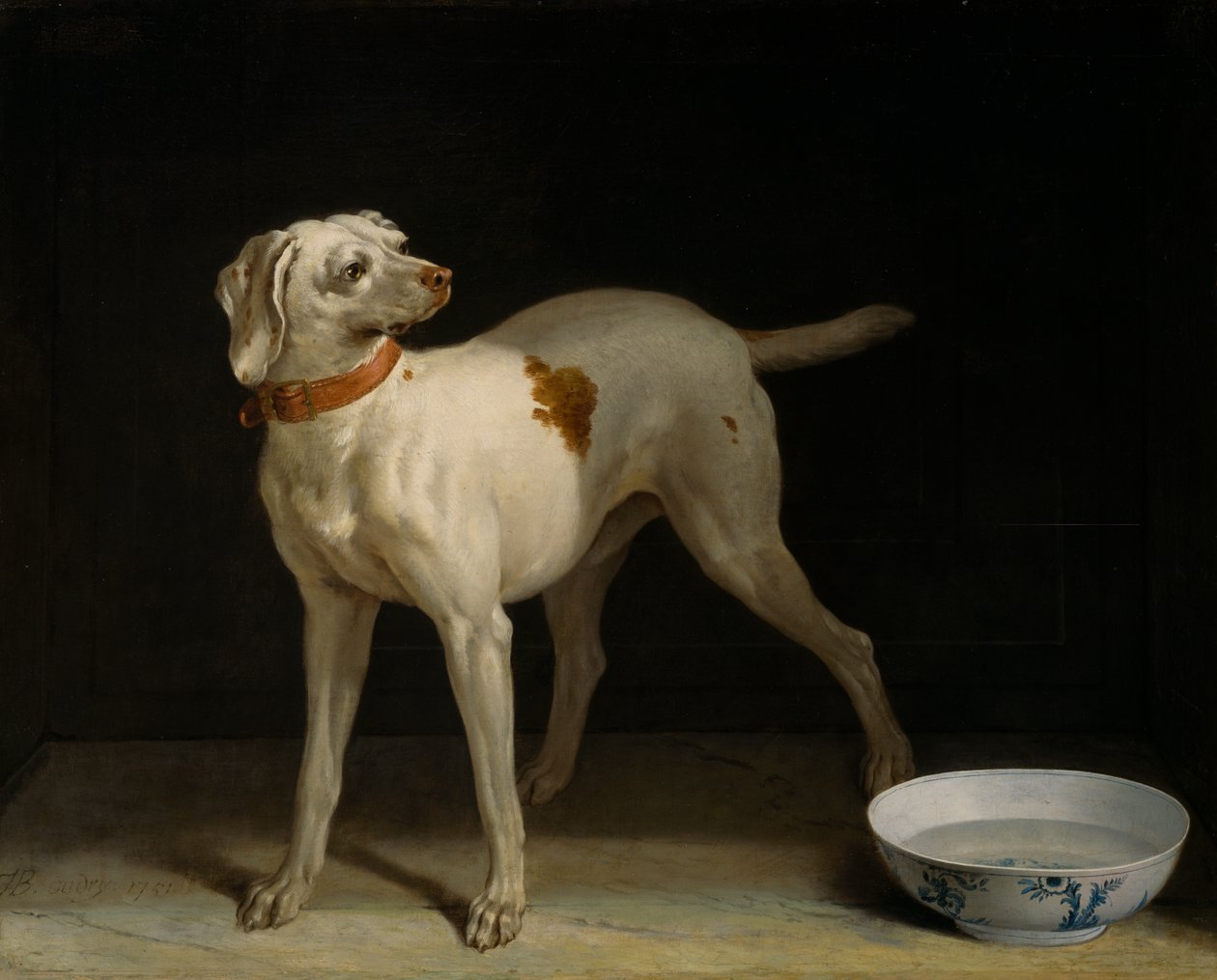 Hund av Jean Baptiste Oudry