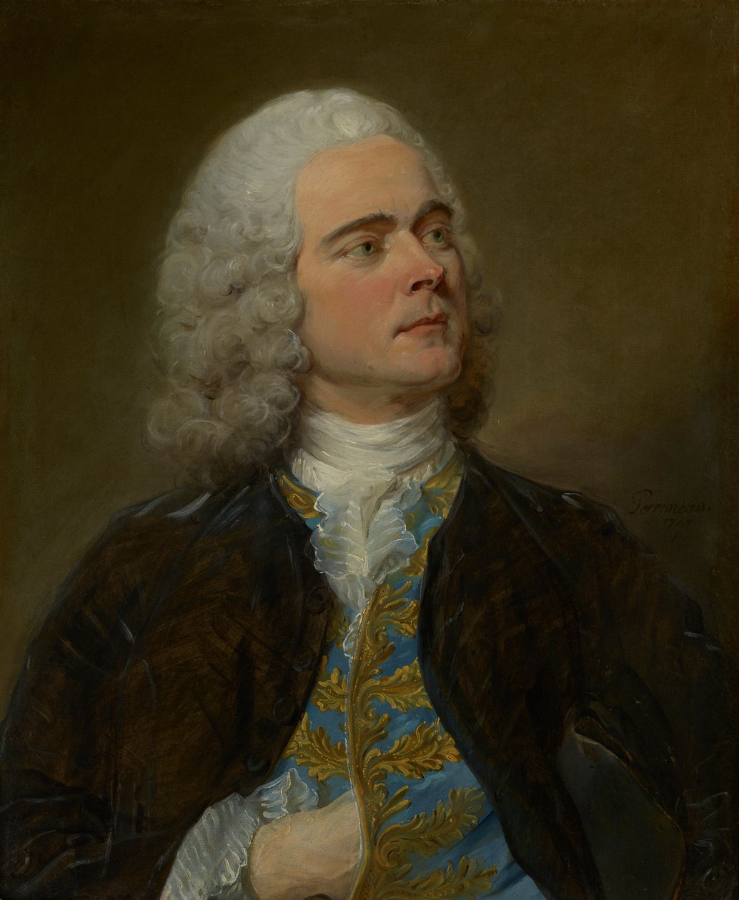 Charles-Francois Pinceloup de la Grange av Jean Baptiste Perronneau