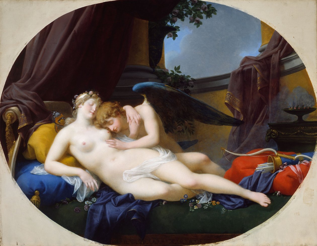 Amor och Psyche av Jean Baptiste Regnault
